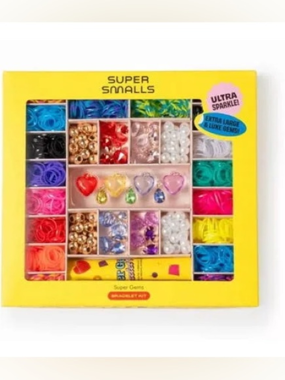 Super Smalls Super Gems Bead Kit-Ultra Sparkle-Extra Large And Luxe Gems NEW